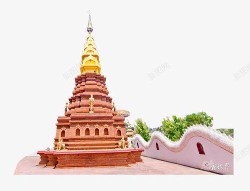 簡(jiǎn)約設(shè)計(jì)，漂浮圣城 西雙版納風(fēng)情元素PNG素材集